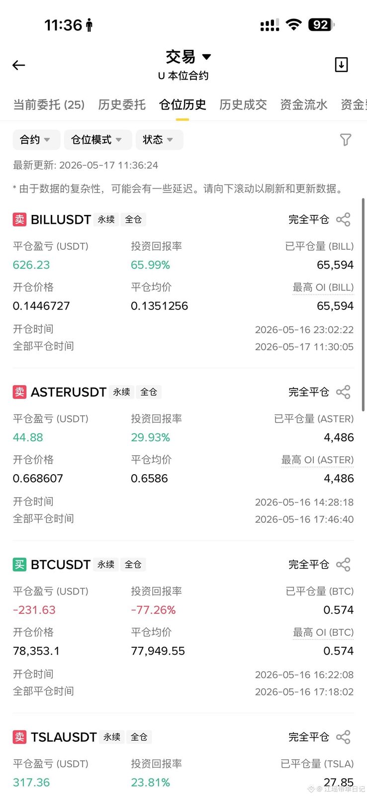 爆仓真的不怪行情，怪你从没算过这笔账$BILL 

很多人爆仓之后喜欢说一句话： “我就是运气太差了。” 其实真不是。 