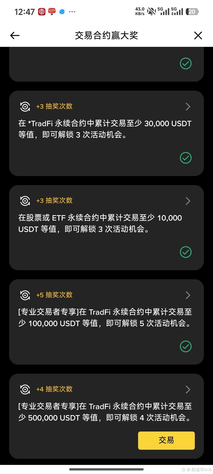 这个50wu的任务应该是完不成了，为什么一直抽不到奖池呢，奖池一共有62bnb，价值40000+u，参与这种合约活动的人