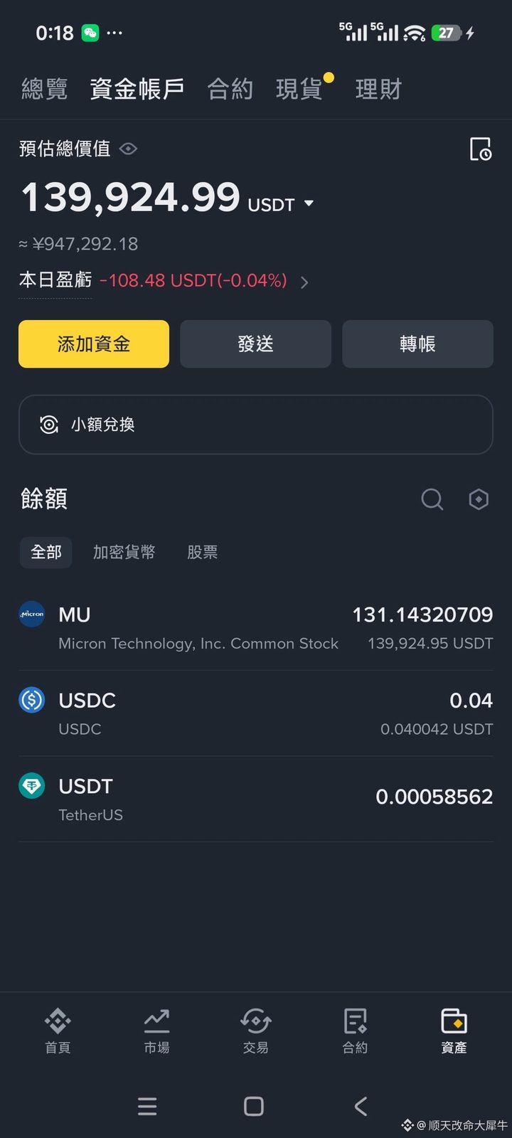$MU 买了100万的美光科技股票，顺便打脸一下喷子，美光从500一路看它涨到1000，目前1万亿美元的市值，我觉得AI