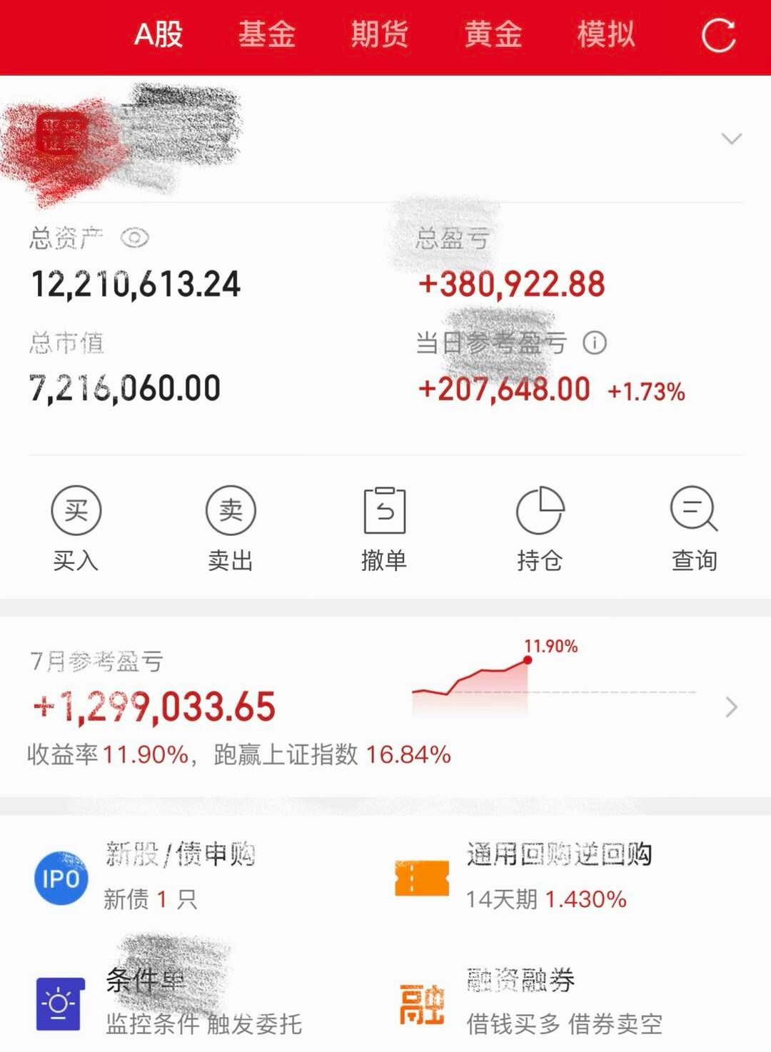 这个月赚了100W,知足了!